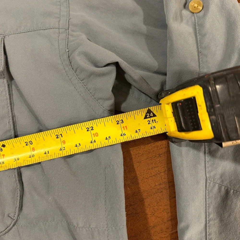 The North Face Mens XL Blue Vented Fishing Hiking Shirt Chevy Avalanche‎